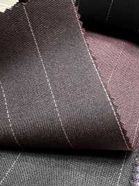 LA5521-DR Classic Japanese Silk Lame Wool Stretch Stripe Dark Red[Textile] HOSOI SYOJI Additional Images