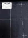 LA5531-NV Classic Made In Japan Silk Lame Wool Stretch Check Navy Blue