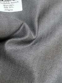 SK3501-GY Standard Japanese-Made Silk Wool Stretch Gray[Textile] HOSOI SYOJI Additional Images