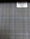 SK3532-GY Classic Japanese-made Silk Wool Stretch Check Gray