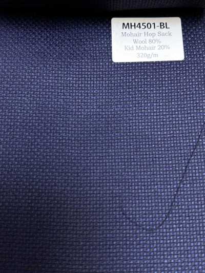MH4501-BL Standard Japanese-Made Mohair Hopsack Blue