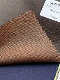 SL4501-OR Classic Domestic Super 110’s Iridescent Wool Stretch Brown/Orange[Textile] HOSOI SYOJI Additional Images