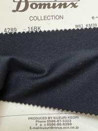 4289-16BK Standard Mohair Twill Kid Mohair DOMINX Premium Collection Charcoal[Textile] Kuzuri Woolen Fabric (DOMINX) Additional Images