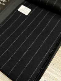 69582-20 26AW HERDREX [Tasmanian Flannel] Silk And Wool Navy Stripe[Textile] Kunishima Co., Ltd. Sub Photo