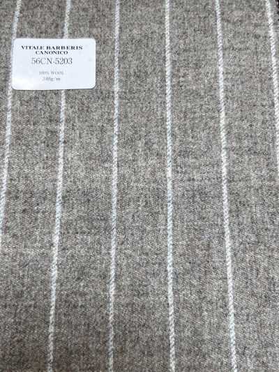 56CN5203 CANONICO ORIGINAL WOOLLEN FLANNEL Beige/Off-White Stripe