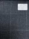 56CN5232 CANONICO WOOL SILK & LINEN FANCY SUITING Green/Off Windowpane