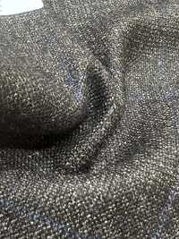 56CN5233 CANONICO WOOL SILK & LINEN FANCY SUITING Brown/Blue Windowpane[Textile] CANONICO Additional Images