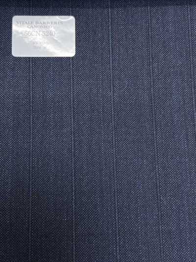 56CN5240 CANONICO Traditional Worsted 21 Dark Navy Shadow Stripe