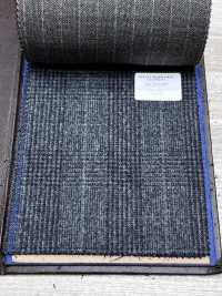 56CN5282 CANONICO ORIGINAL WOOLLEN FLANNEL Gray/Green Glen Check[Textile] CANONICO Additional Images