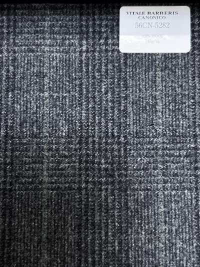56CN5282 CANONICO ORIGINAL WOOLLEN FLANNEL Gray/Green Glen Check