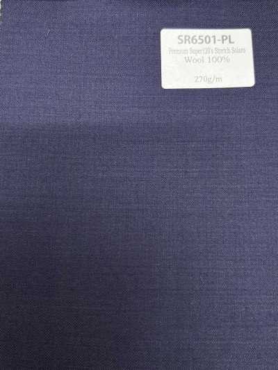 Standard Japanese-made Premium Super 120's Single Yarn Stretch Solaro Purple No Pattern Iridescent