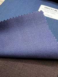 SR6511-BL Standard Japanese-made Premium Super 120's Single Yarn Stretch Solaro Blue No Pattern Iridescent[Textile] HOSOI SYOJI Additional Images