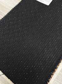 LA6511-BK Made In Japan Silk Lame Wool Stretch Black Stripe[Textile] HOSOI SYOJI Additional Images