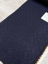 LA6511-NV Made In Japan Silk Lame Wool Stretch Navy Blue Stripe[Textile] HOSOI SYOJI Additional Images