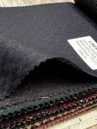 LA6511-NV Made In Japan Silk Lame Wool Stretch Navy Blue Stripe[Textile] HOSOI SYOJI Additional Images