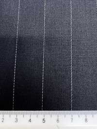 LA5521-BK Made In Japan Silk Lame Wool Stretch Black Stripe[Textile] HOSOI SYOJI Additional Images