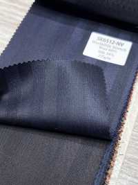 SK6512-NV Japanese-made Silk Wool Stretch Navy Blue Stripe[Textile] HOSOI SYOJI Additional Images