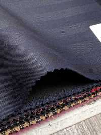 SK6512-NV Japanese-made Silk Wool Stretch Navy Blue Stripe[Textile] HOSOI SYOJI Additional Images