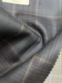SK6531-GR Made In Japan Silk Wool Stretch Green Check[Textile] HOSOI SYOJI Additional Images