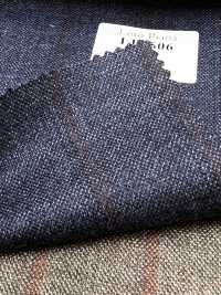 LP6606 Loro Piana Navy Blue × Red Stripe[Fabric] HOSOI SYOJI Additional Images