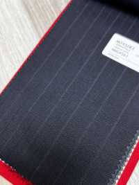 4MG4561 26AW MARUNOUCHI Twill Navy Stripe[Textile] Miyuki Woolen Mills Additional Images