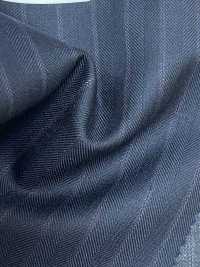 4ML4434 26AW THE CITY Twill Navy Stripe[Textile] Miyuki Woolen Mills Additional Images