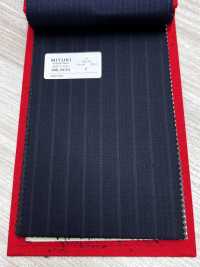 4ML4434 26AW THE CITY Twill Navy Stripe[Textile] Miyuki Woolen Mills Additional Images