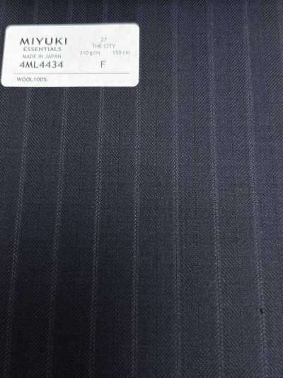 4ML4434 26AW THE CITY Twill Navy Stripe