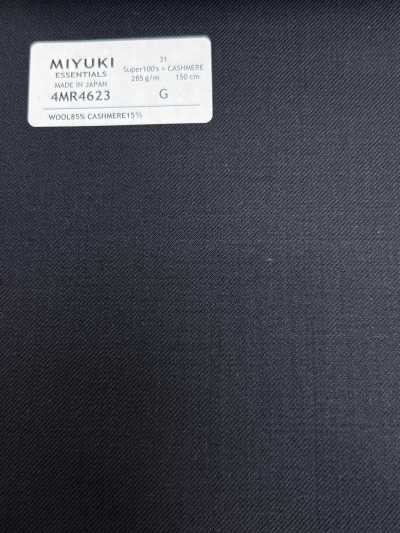 4MR4623 26AW Super100's × Cashmere Navy No Pattern