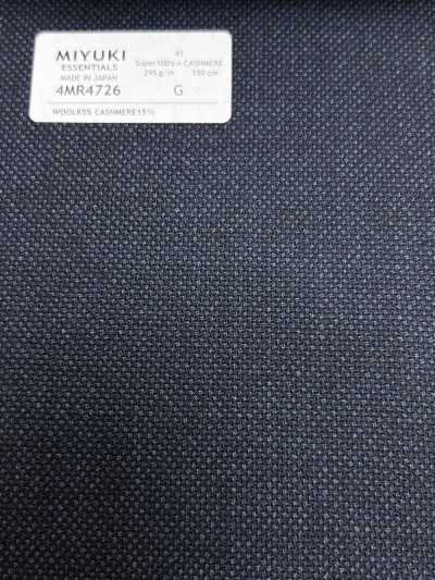 4MR4726 26AW Super100's × CASHMERE Navy
