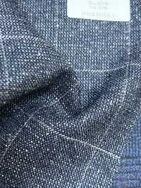 LP6592 Loro Piana Navy Blue Check[Textile] HOSOI SYOJI Additional Images