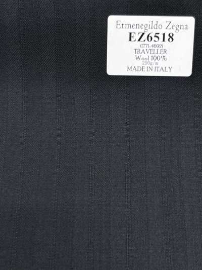 EZ6518 Ermenegildo Zegna TRAVELLER Dark Green Stripe