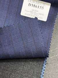 DM6155 DORMEUIL QUEEN Super100's Navy Blue × Brown Stripe[Fabric] HOSOI SYOJI Additional Images