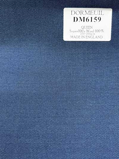 DORMEUIL QUEEN Super100's Blue Solid