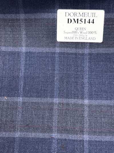 DORMEUIL QUEEN Super100's Navy Blue Check