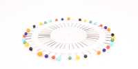 26499 Colorful Glass Head Pin Needle (BOHIN)[Handicraft Supplies] BOHIN Sub Photo