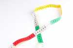2782 Made In Germany 150cm 3 Color Color Tape Measure