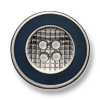 330 Made In Japan Metal Button For Suits And Jackets Silver/Navy Blue