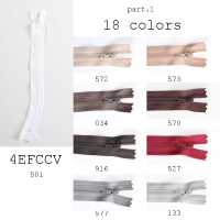 4EFCCV Curved Zipper YKK Sub Photo