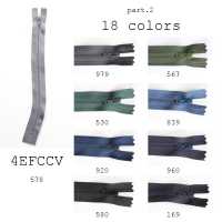 4EFCCV Curved Zipper YKK Sub Photo