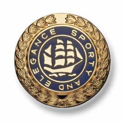 557 Made In Japan Metal Button For Suits And Jackets Gold/Navy Blue