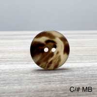 600-2H Two-hole Real Buffalo Horn Button For Domestic Suits And Jackets Yamamoto(EXCY) Sub Photo