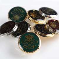 813 Metal Buttons For Domestic Suits And Jackets Gold / Green Yamamoto(EXCY) Sub Photo