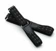 AB-8 Sleeve Garters Black Film Pattern