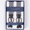 AT-1903 ALBERT THURSTON Suspenders, Checkered Flag Pattern, Elastic, 35 Mm