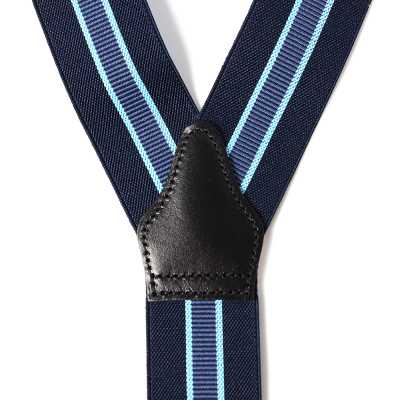 AT-2266-NV Albert Thurston Suspenders Striped 35MM Navy Blue[Formal Accessories] ALBERT THURSTON Sub Photo