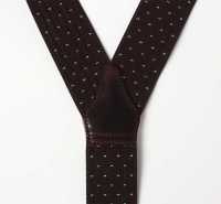 AT-2313-BR Albert Thurston Suspenders Pin Dot Pattern 35MM Brown[Formal Accessories] ALBERT THURSTON Sub Photo