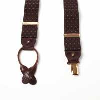 AT-2313-BR Albert Thurston Suspenders Pin Dot Pattern 35MM Brown[Formal Accessories] ALBERT THURSTON Sub Photo
