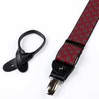 AT-2387-WI Albert Thurston Suspenders Small Pattern 35MM Wine[Formal Accessories] ALBERT THURSTON Additional Images