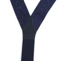 AT-MOIRE Albert Thurston Suspenders Ribbon Moire Black / Navy Blue / White 2in1[Formal Accessories] ALBERT THURSTON Sub Photo